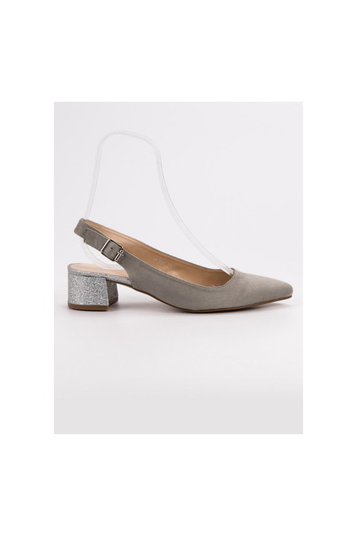 Sapatos com salto brilhante YL381G