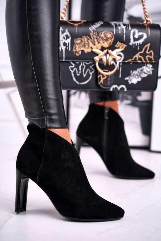 Botas com salto Laura Messi pretas