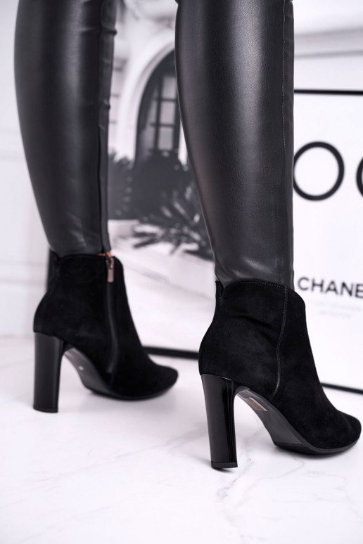 Botas com salto Laura Messi pretas