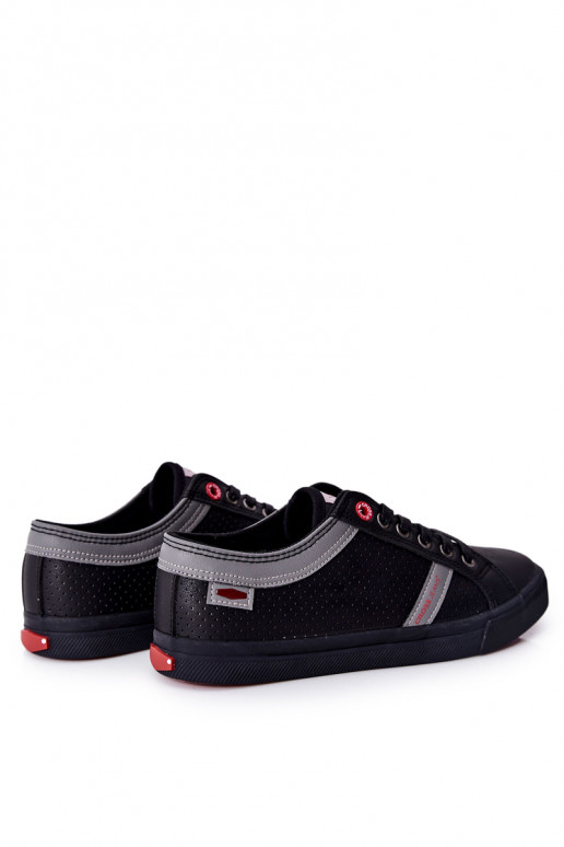 Sapatos casuais Cross Jeans para homens na cor preta