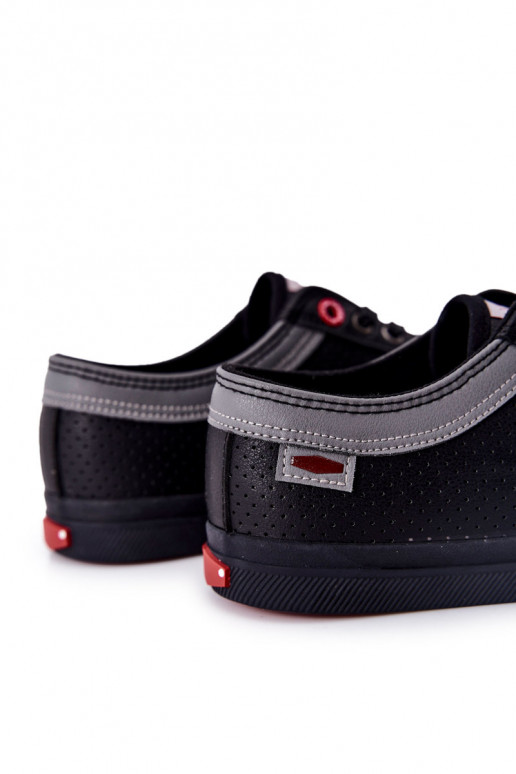 Sapatos casuais Cross Jeans para homens na cor preta