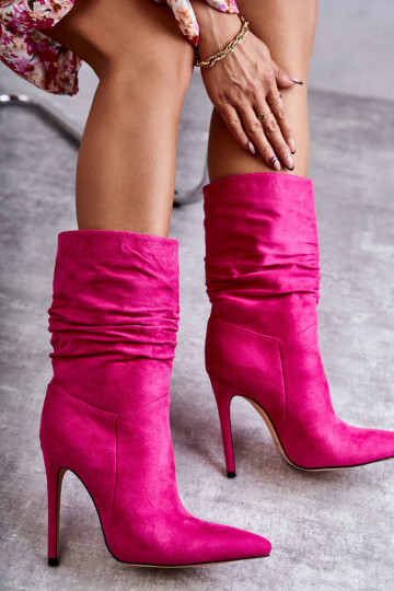 Botas longas rosa Laguna