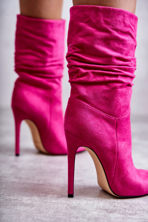 Botas longas rosa Laguna
