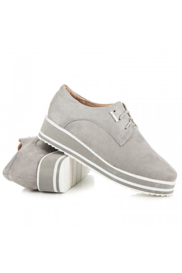 Sapatos de lazer cinza
