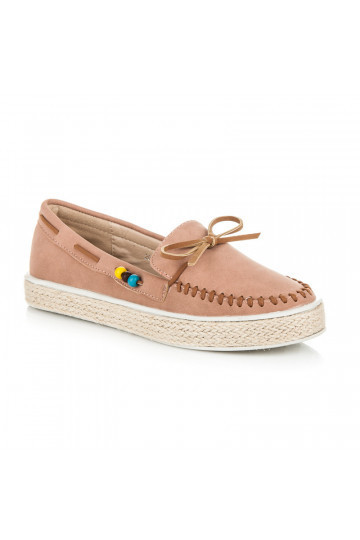 Mocassins de camurça rosa 2