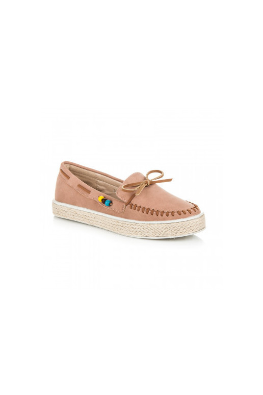 Mocassins de camurça rosa