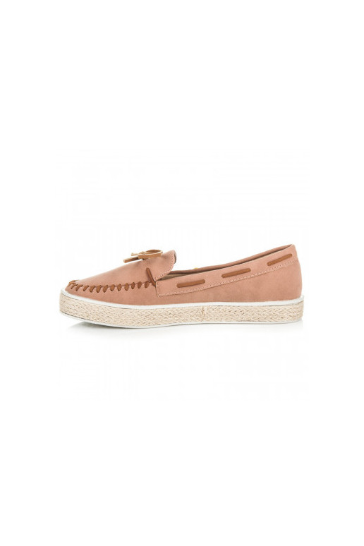 Mocassins de camurça rosa