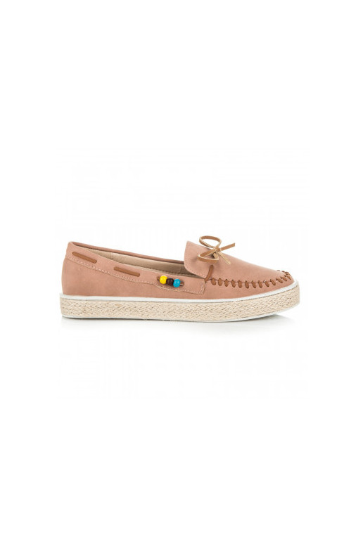 Mocassins de camurça rosa