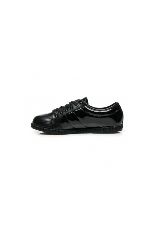 Sapatos pretos estilo esportivo preto