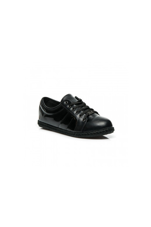 Sapatos pretos estilo esportivo preto