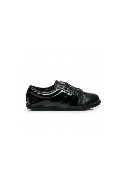 Sapatos pretos estilo esportivo preto