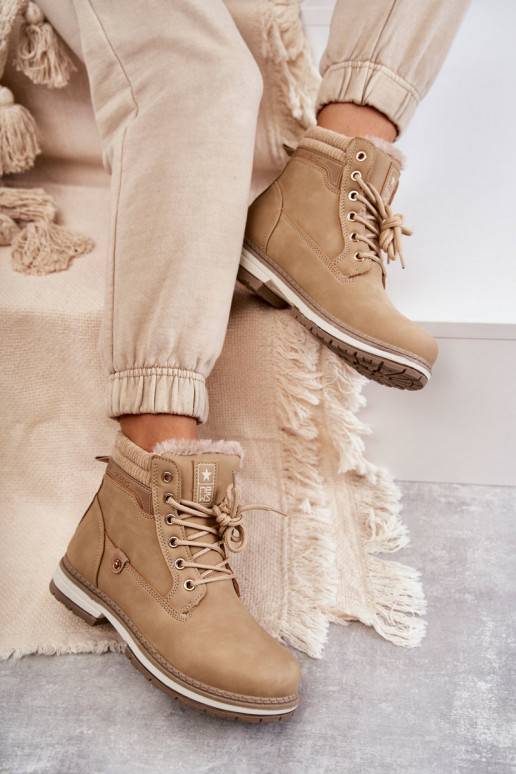 Botas em marfim Liv
