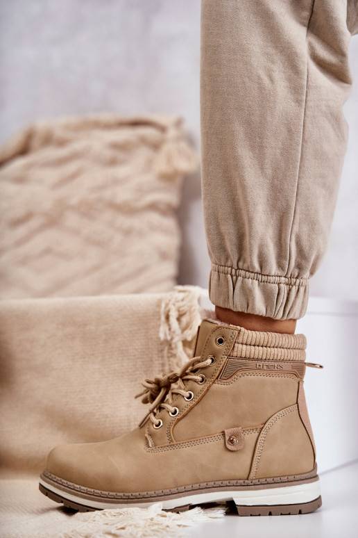 Botas em marfim Liv