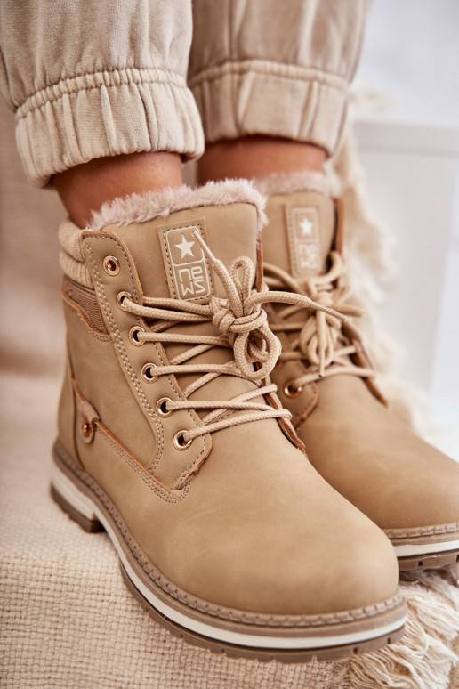 Botas em marfim Liv