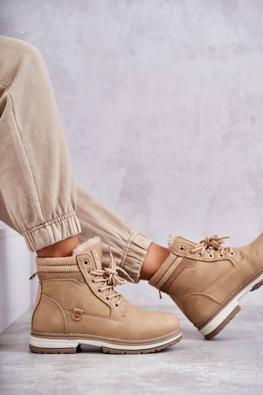 Botas em marfim Liv