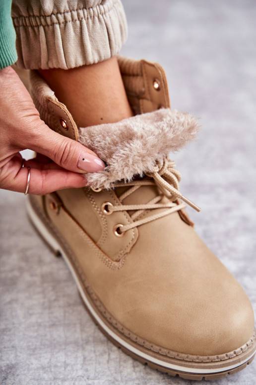 Botas em marfim Liv