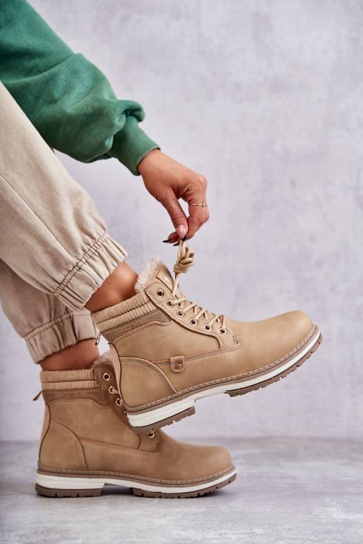 Botas em marfim Liv