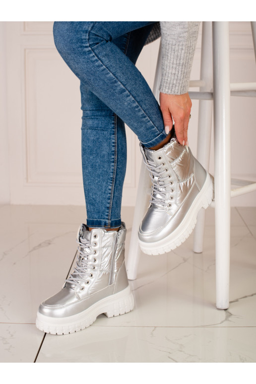 Botas de neve femininas com atacadores Shelovet