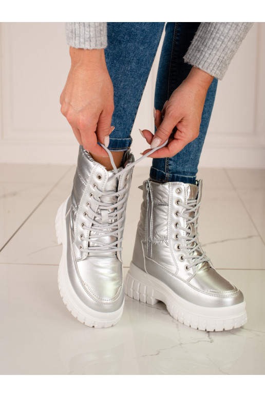 Botas de neve femininas com atacadores Shelovet