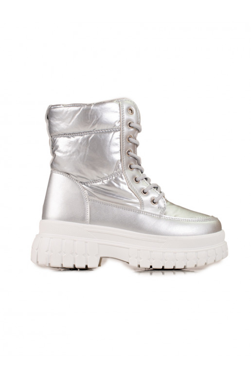 Botas de neve femininas com atacadores Shelovet