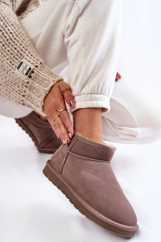 Botas de neve em camurça na cor cinza... Botas de neve em camurça na cor cinza...