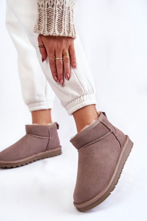 Botas de neve em camurça na cor cinza... Botas de neve em camurça na cor cinza...