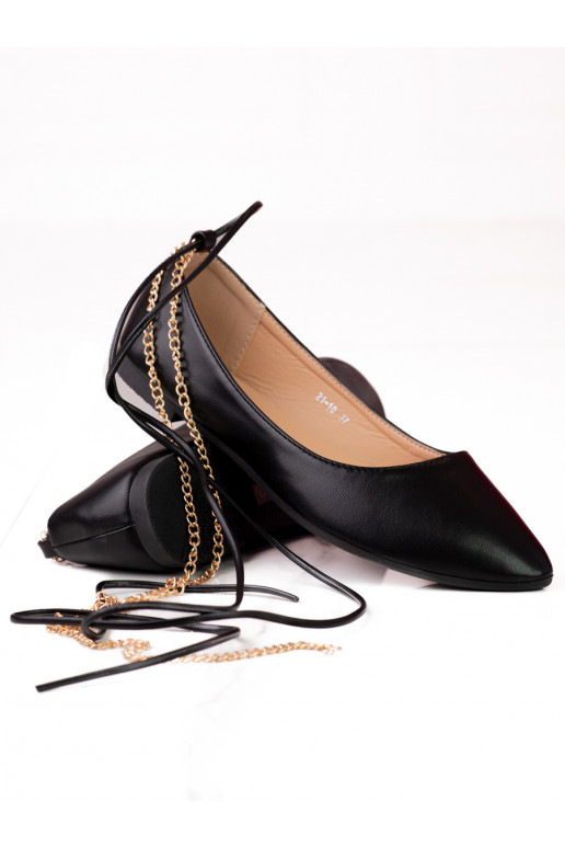 Sapatilhas de bailarina em preto Shelovet