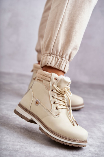 Botas quentes cor bege Liv 2