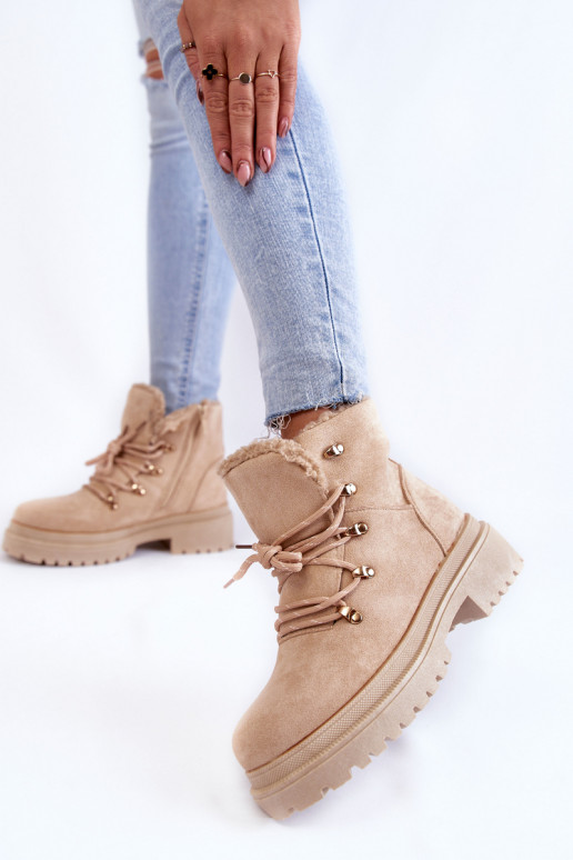 Botas de camurça bege Bellita Botas de camurça bege Bellita