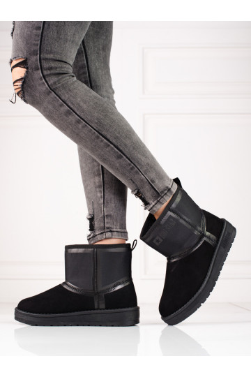 Botas de neve femininas pretas de camurça BIG STAR 2