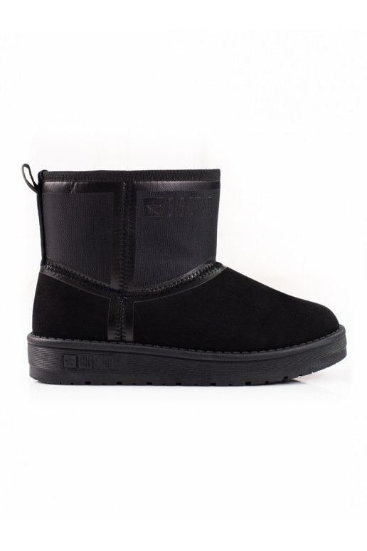 Botas de neve femininas pretas de camurça BIG STAR