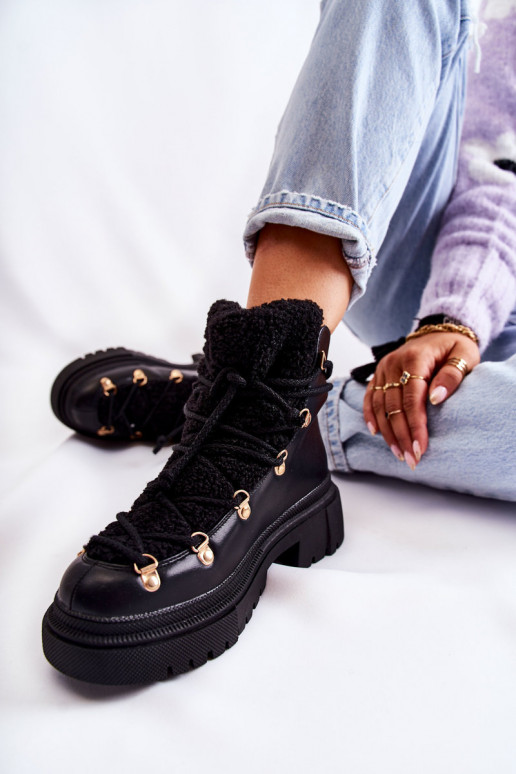 Botas na cor preta Arisa