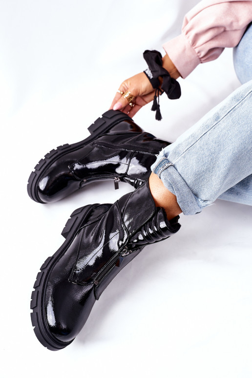 Botas sapatos pretos Nobleford