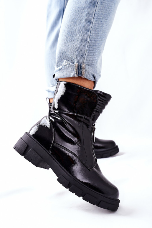 Botas sapatos pretos Nobleford
