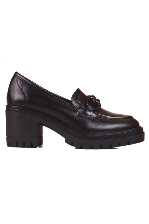 Sapatos mocassins pretos Vinceza para mulheres