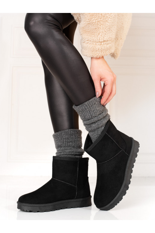 Botas de neve pretas quentes Shelovet