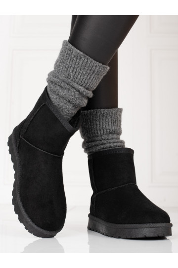 Botas de neve pretas quentes Shelovet 2