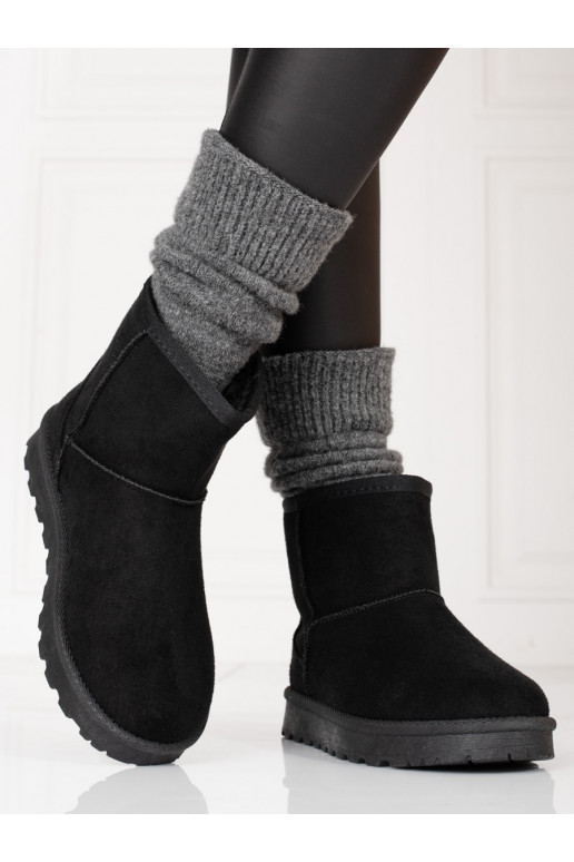 Botas de neve pretas quentes Shelovet