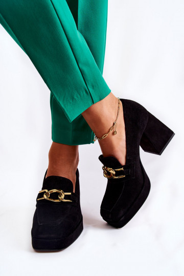 Botins de camurça pretos de... 2