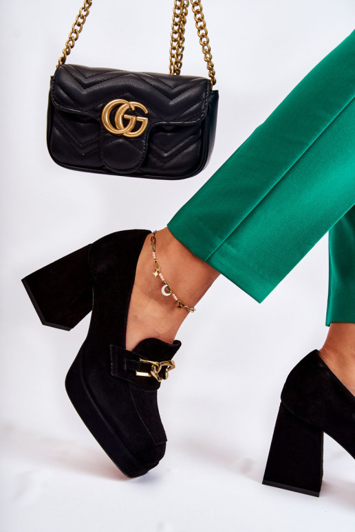 Botins de camurça pretos de Laura Messi Botins de camurça pretos de Laura Messi