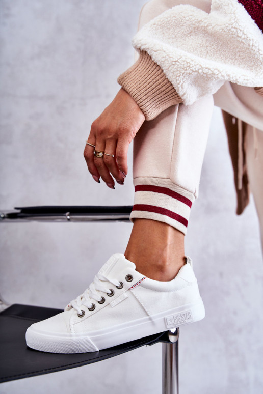 sapatos de lazer Big Star cor branca