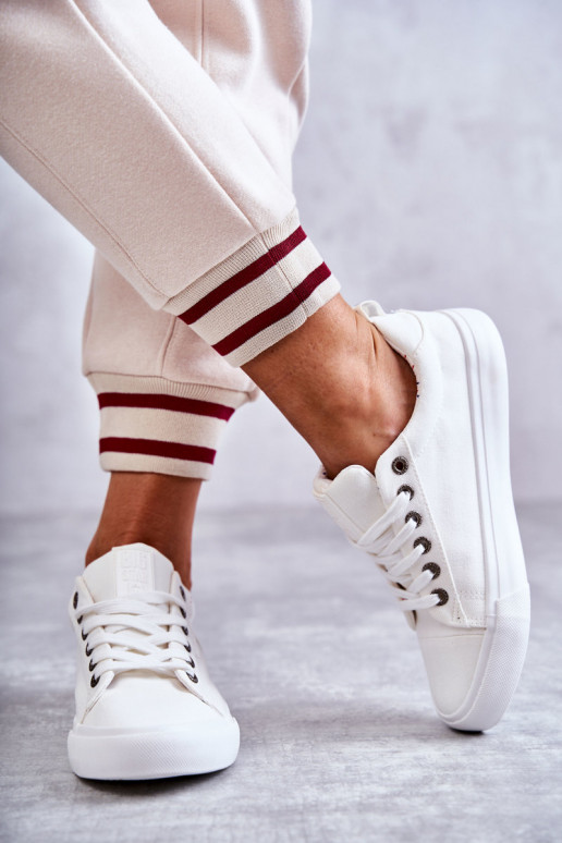 sapatos de lazer Big Star cor branca