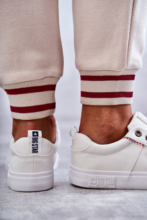 sapatos de lazer Big Star cor branca