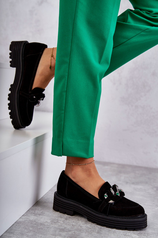 Sapatos pretos de camurça Laura Messi Sapatos pretos de camurça Laura Messi