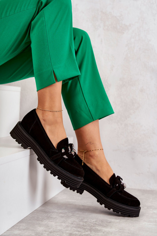 Sapatos pretos de camurça Laura Messi Sapatos pretos de camurça Laura Messi