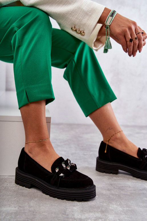 Sapatos pretos de camurça Laura Messi Sapatos pretos de camurça Laura Messi