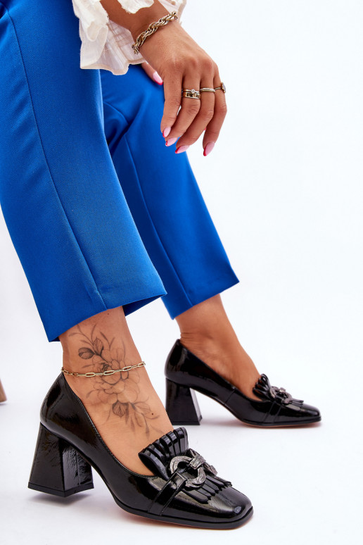 Sapatos clássicos de salto preto Mercy