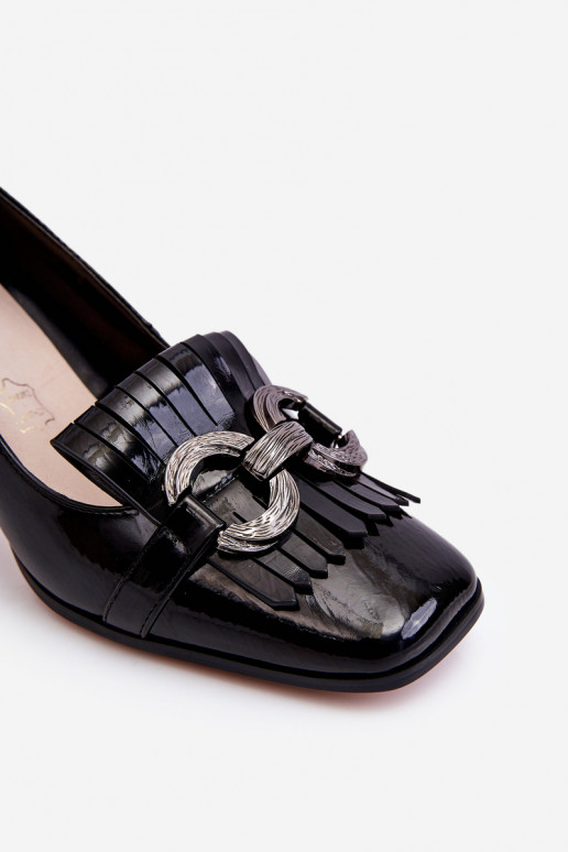 Sapatos clássicos de salto preto Mercy