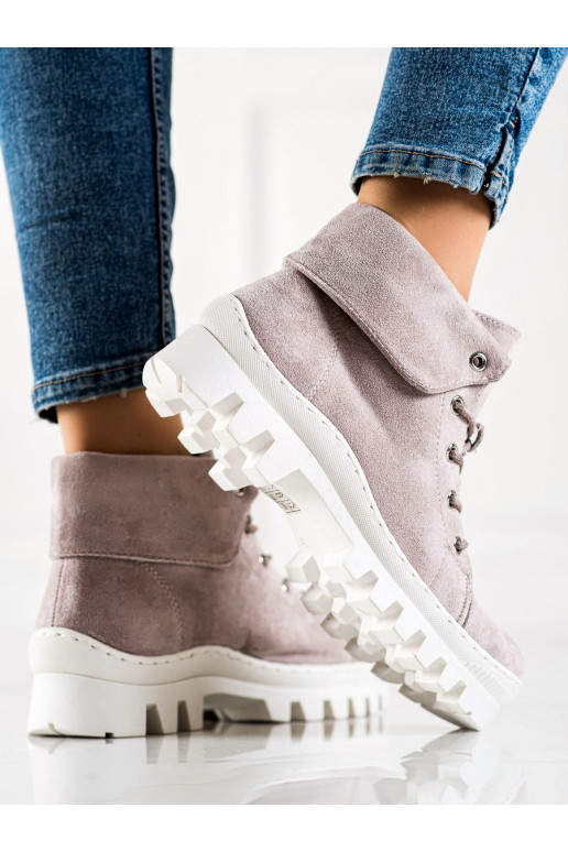 Botas femininas roxas claras S.Barski Botas femininas roxas claras S.Barski