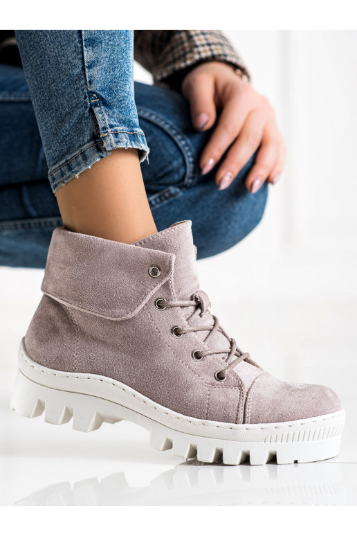 Botas femininas roxas claras S.Barski Botas femininas roxas claras S.Barski